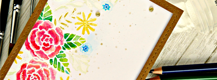 A Watercolor Card for the Heat it Up Technique Blog Hop