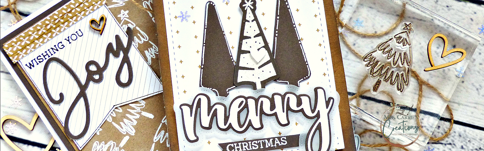 Heat Embossed Christmas Cards