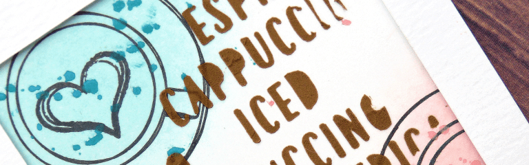 Mixed Media Coffee Card