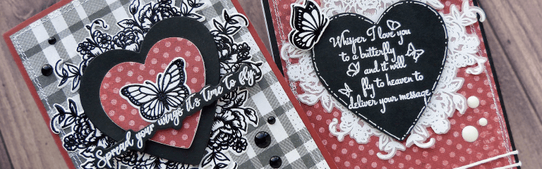 Heat Embossed Valentine Cards