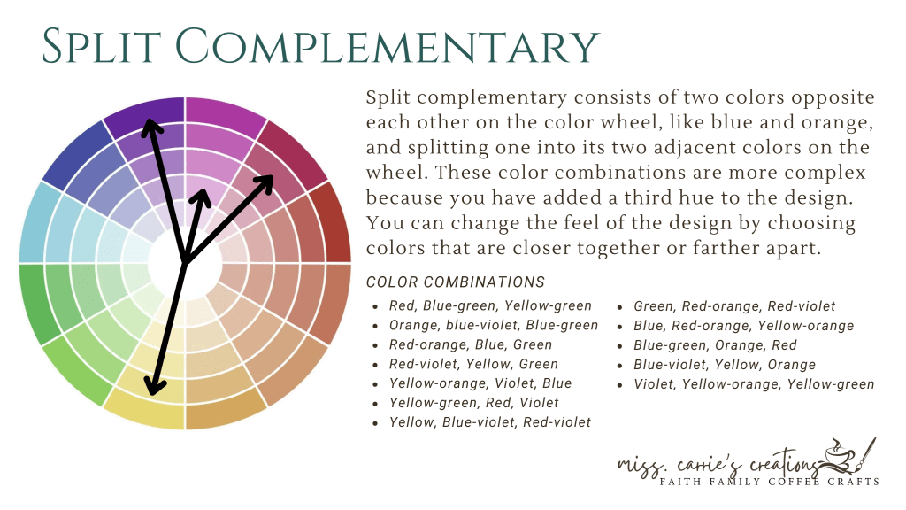 split complementary color scheme 