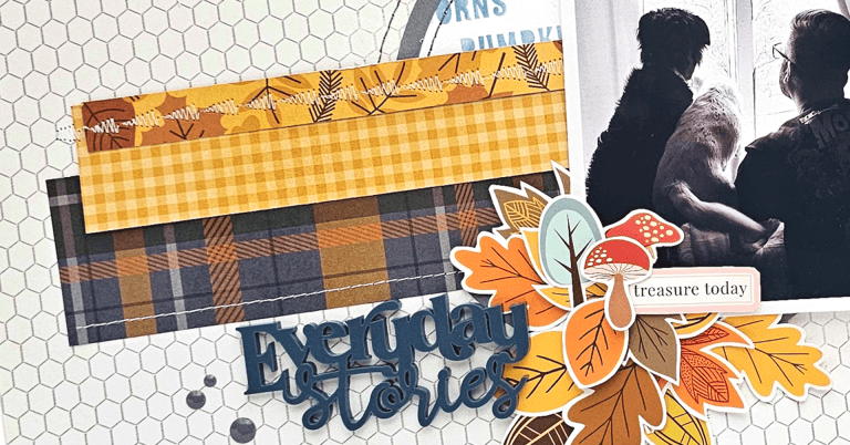 Create a Quick & Easy Masculine Fall Scrapbook Page