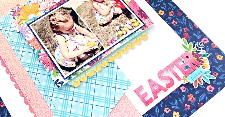 Start with a Sketch: Floral Easter Layout