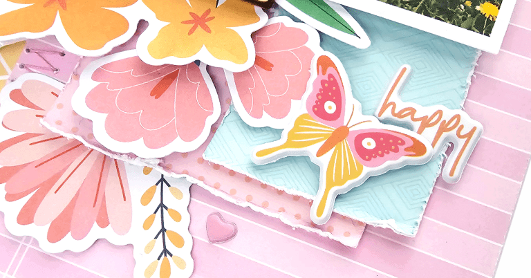 Create a Scrapbook Page with the Negative Pieces of a Cut File