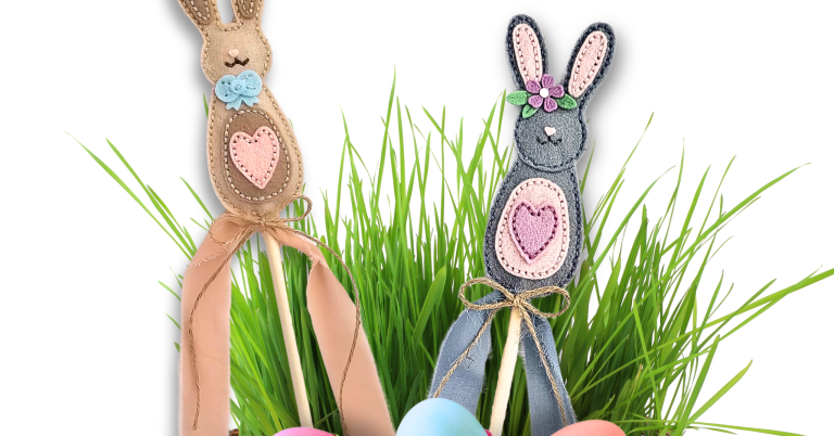 DIY Felt Bunny Wands for Easter