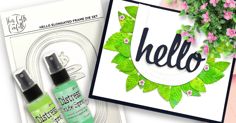 Beginner-Friendly Spring Card with Distress Oxide Sprays