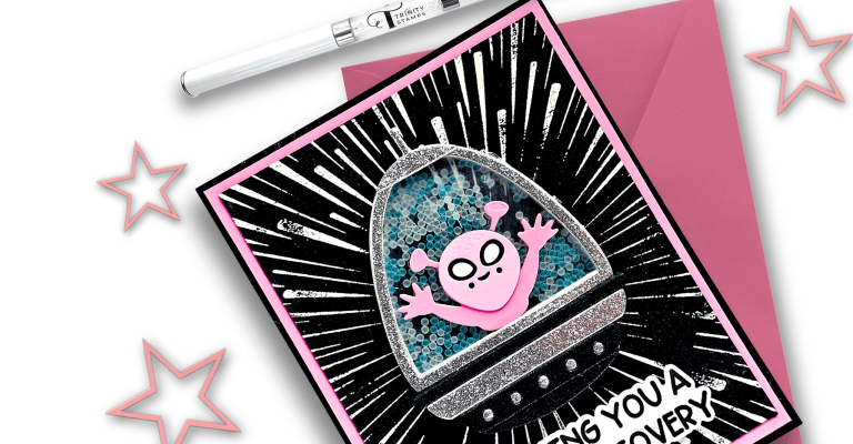 Out of This World Double Panel Shaker Card